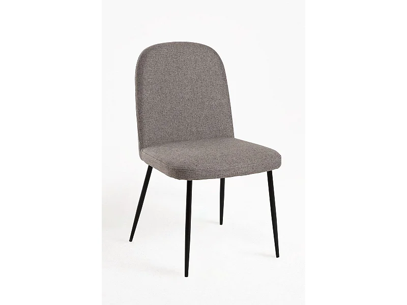 Sillas Comedor - Silla Libry Tela - Gris