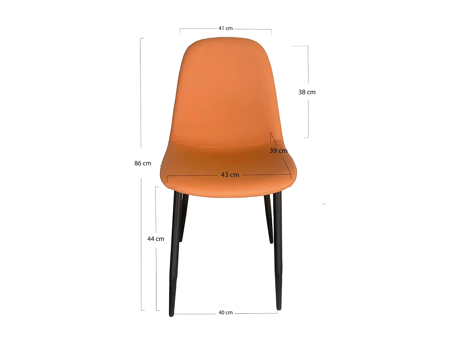 Sillas Comedor - Silla Black Teok Polipiel - Arcilla