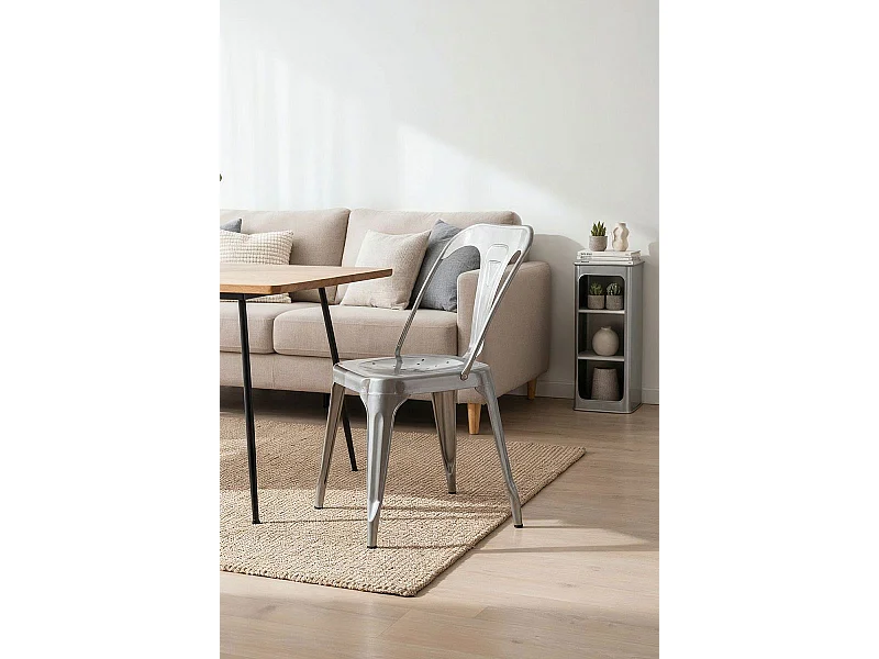 Sillas Comedor - Silla Ulix - Gris metalizado