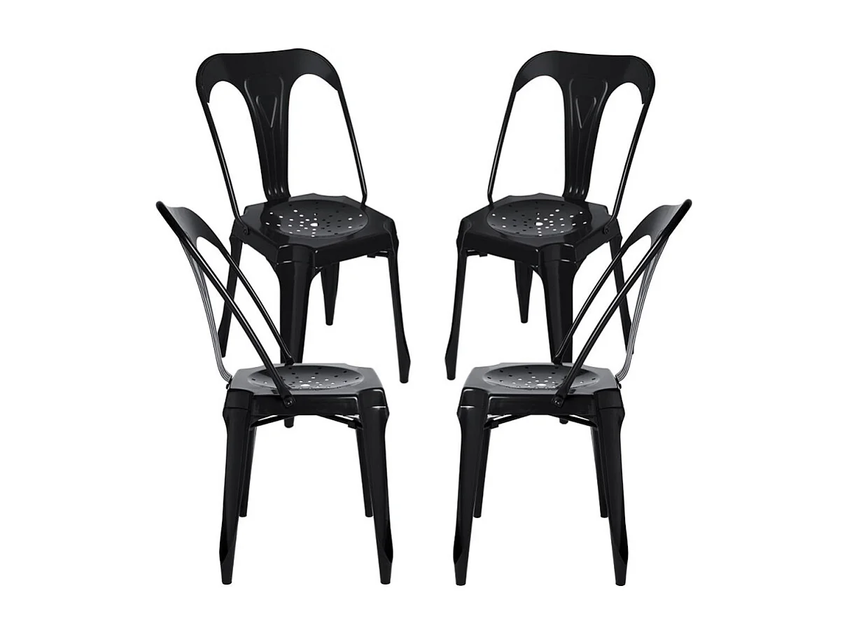 Packs Sillas Comedor - Pack 4 Sillas Ulix - Negro