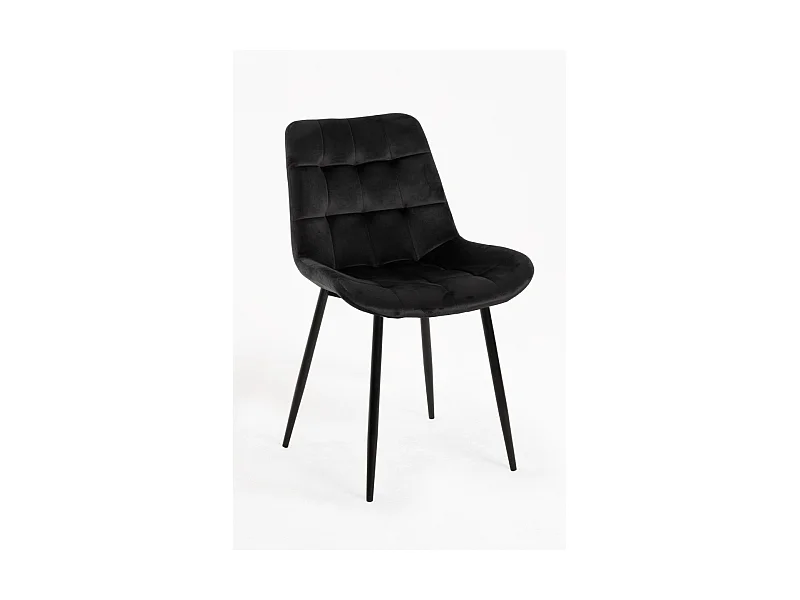 Sillas Comedor - Silla Teray Terciopelo - Negro