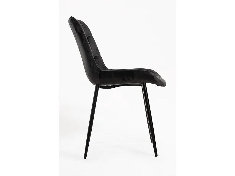 Sillas Comedor - Silla Teray Terciopelo - Negro