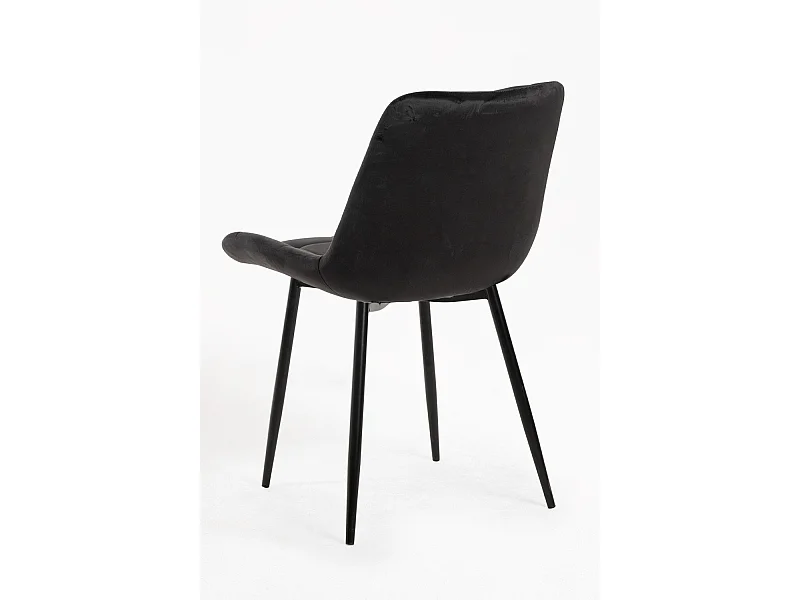 Sillas Comedor - Silla Teray Terciopelo - Negro