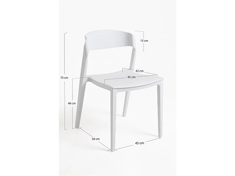 Sillas Comedor - Silla Shine - Blanco