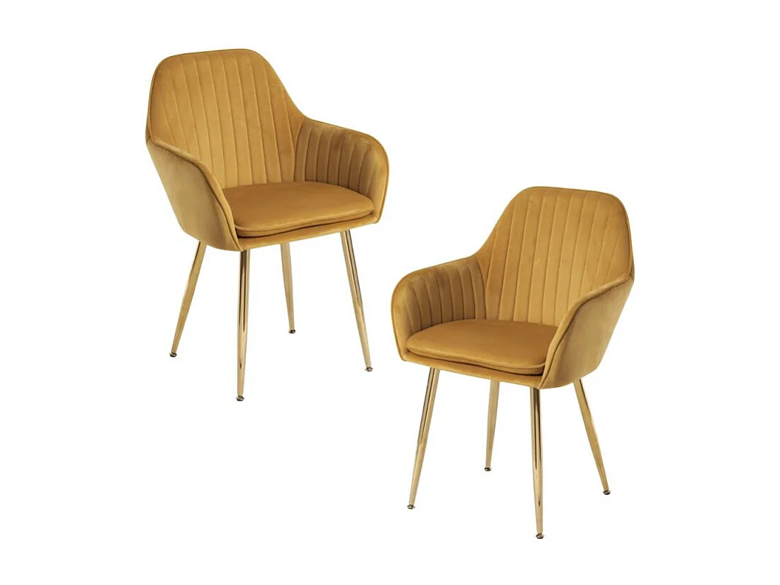 Packs Sillas Comedor - Pack 2 Sillas Chic Golden - Mostaza