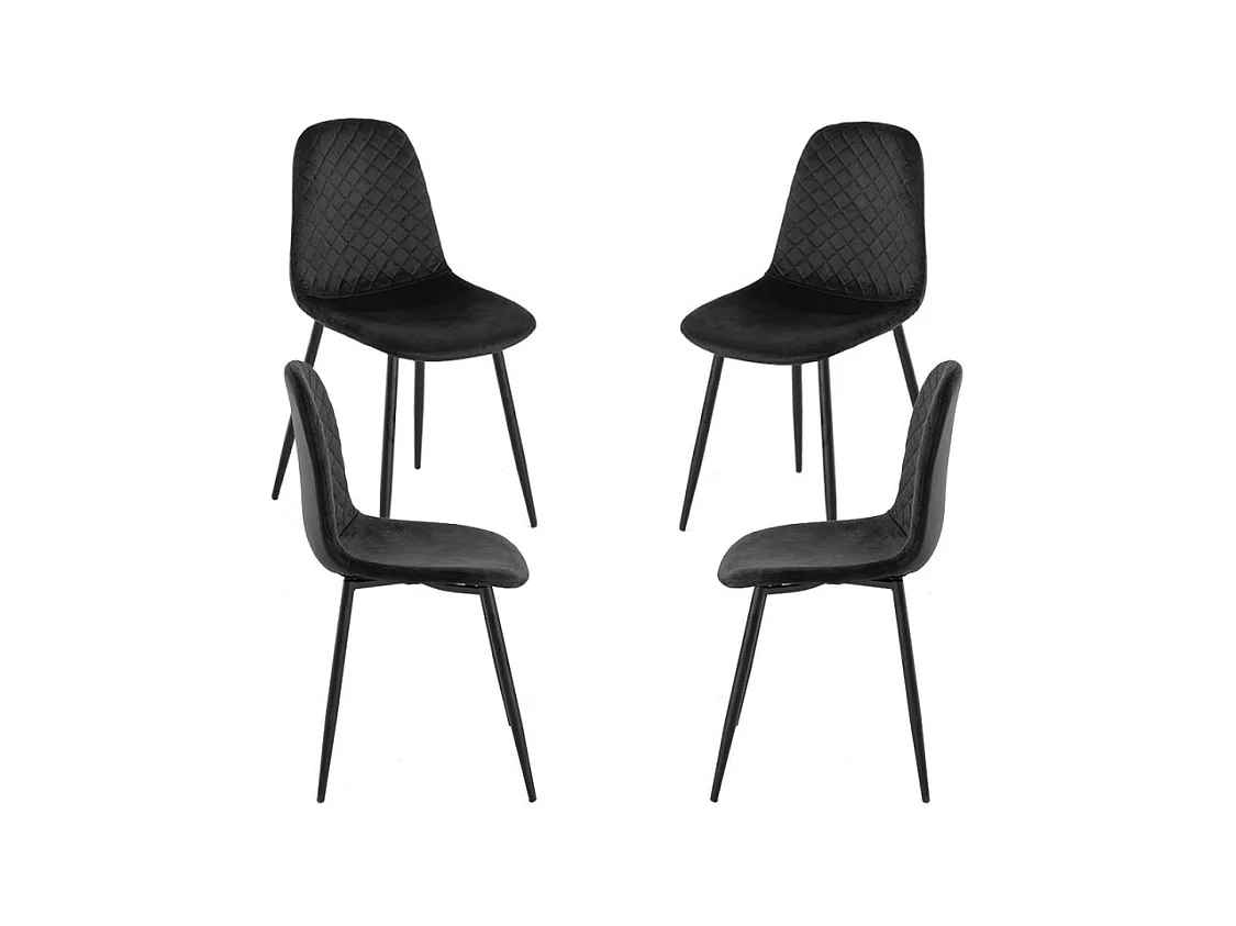 Packs Sillas Comedor - Pack 4 Sillas Boide - Negro