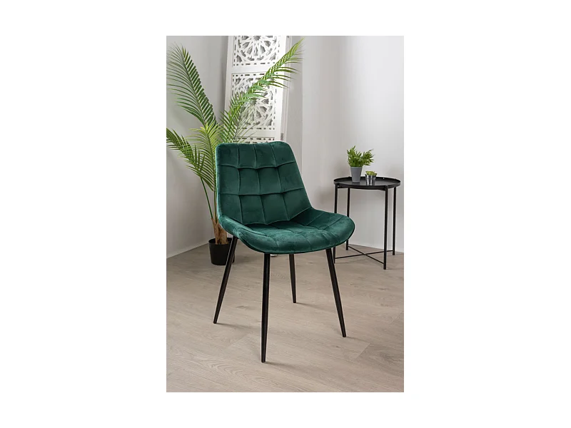 Sillas Comedor - Silla Teray Terciopelo - Verde