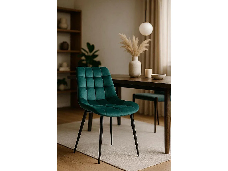 Sillas Comedor - Silla Teray Terciopelo - Verde