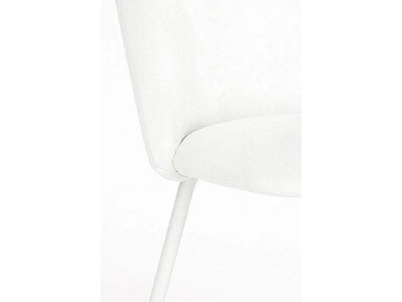 Sillas Comedor - Silla White Dalnia Terciopelo - Blanco
