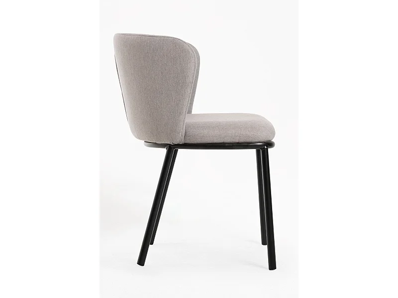 Sillas Comedor - Silla Nati Tela - Gris