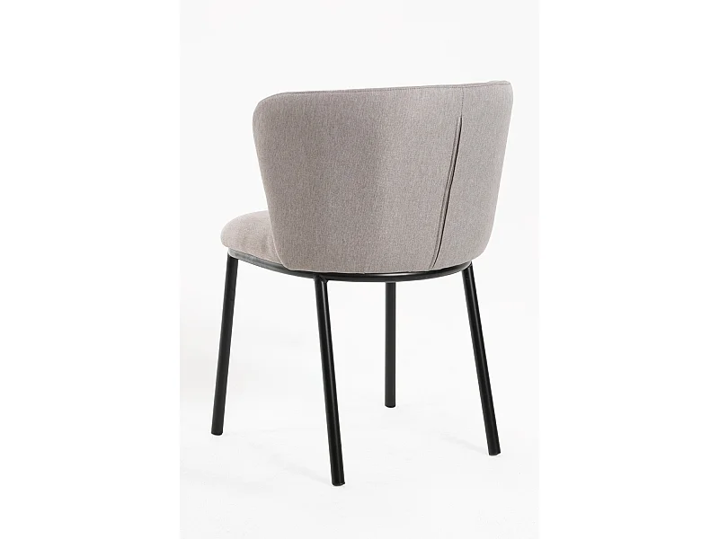 Sillas Comedor - Silla Nati Tela - Gris