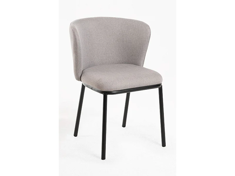 Sillas Comedor - Silla Nati Tela - Gris