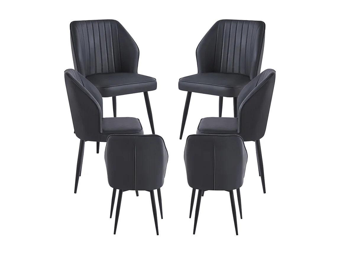 Packs Sillas Comedor - Pack 6 Sillas Wenye - Negro