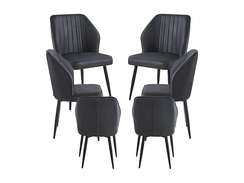 Packs Sillas Comedor - Pack 6 Sillas Wenye - Negro