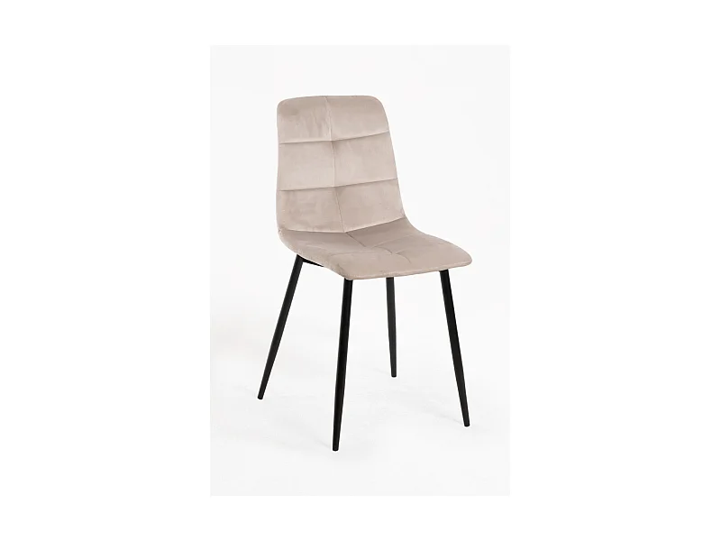 Sillas Comedor - Silla Daris Terciopelo - Gris claro