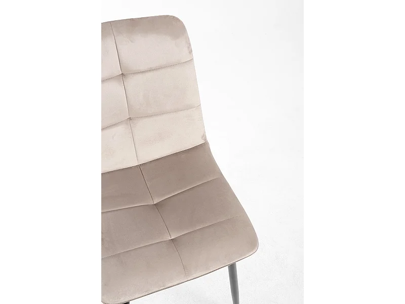 Sillas Comedor - Silla Daris Terciopelo - Gris claro