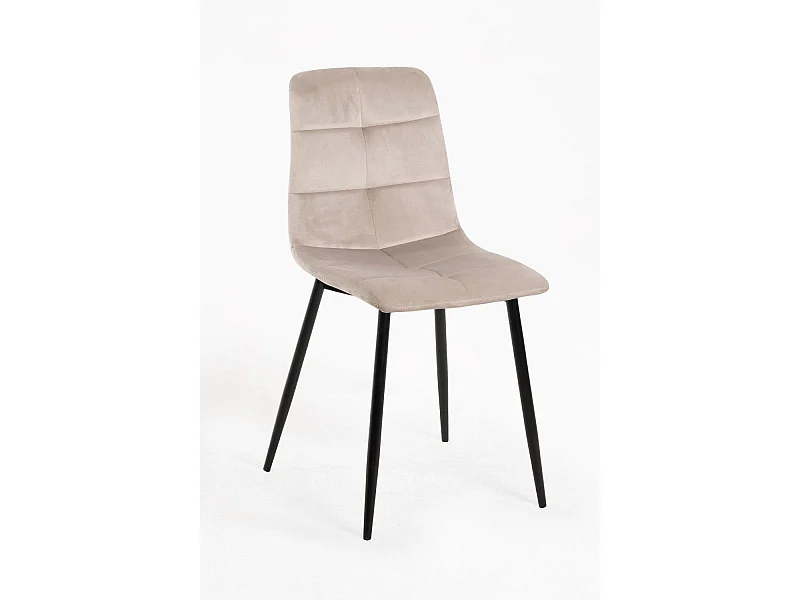Sillas Comedor - Silla Daris Terciopelo - Gris claro