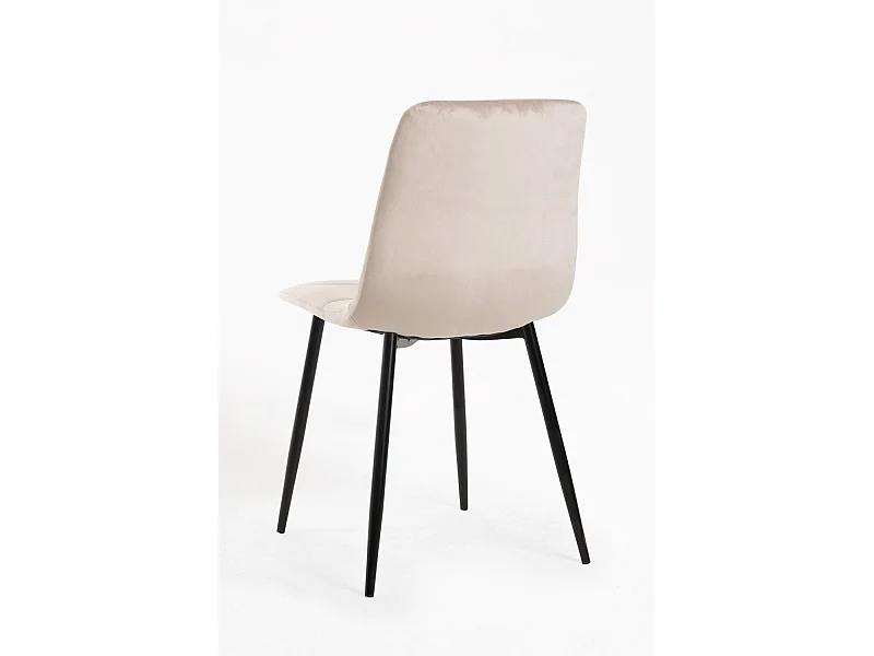 Sillas Comedor - Silla Daris Terciopelo - Gris claro