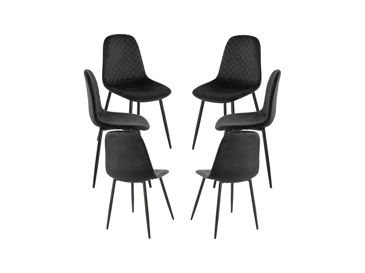 Packs Sillas Comedor - Pack 6 Sillas Boide - Negro
