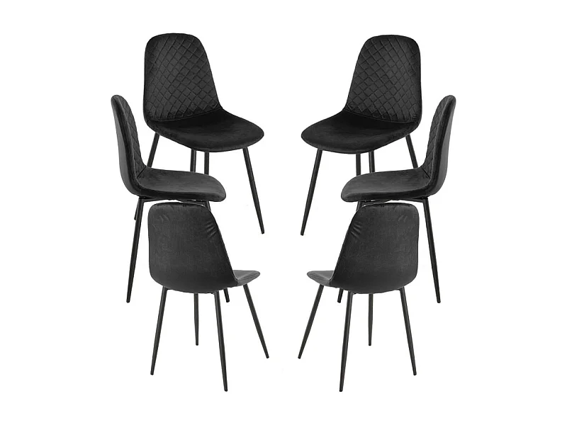Packs Sillas Comedor - Pack 6 Sillas Boide - Negro