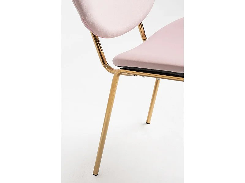 Sillas Comedor - Silla Lenor Golden Terciopelo - Rosa
