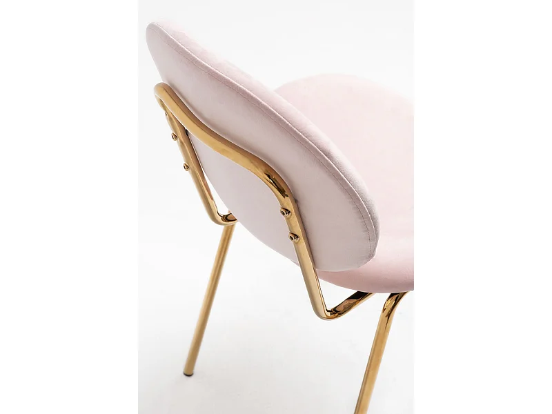Sillas Comedor - Silla Lenor Golden Terciopelo - Rosa