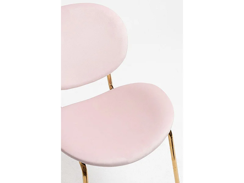 Sillas Comedor - Silla Lenor Golden Terciopelo - Rosa