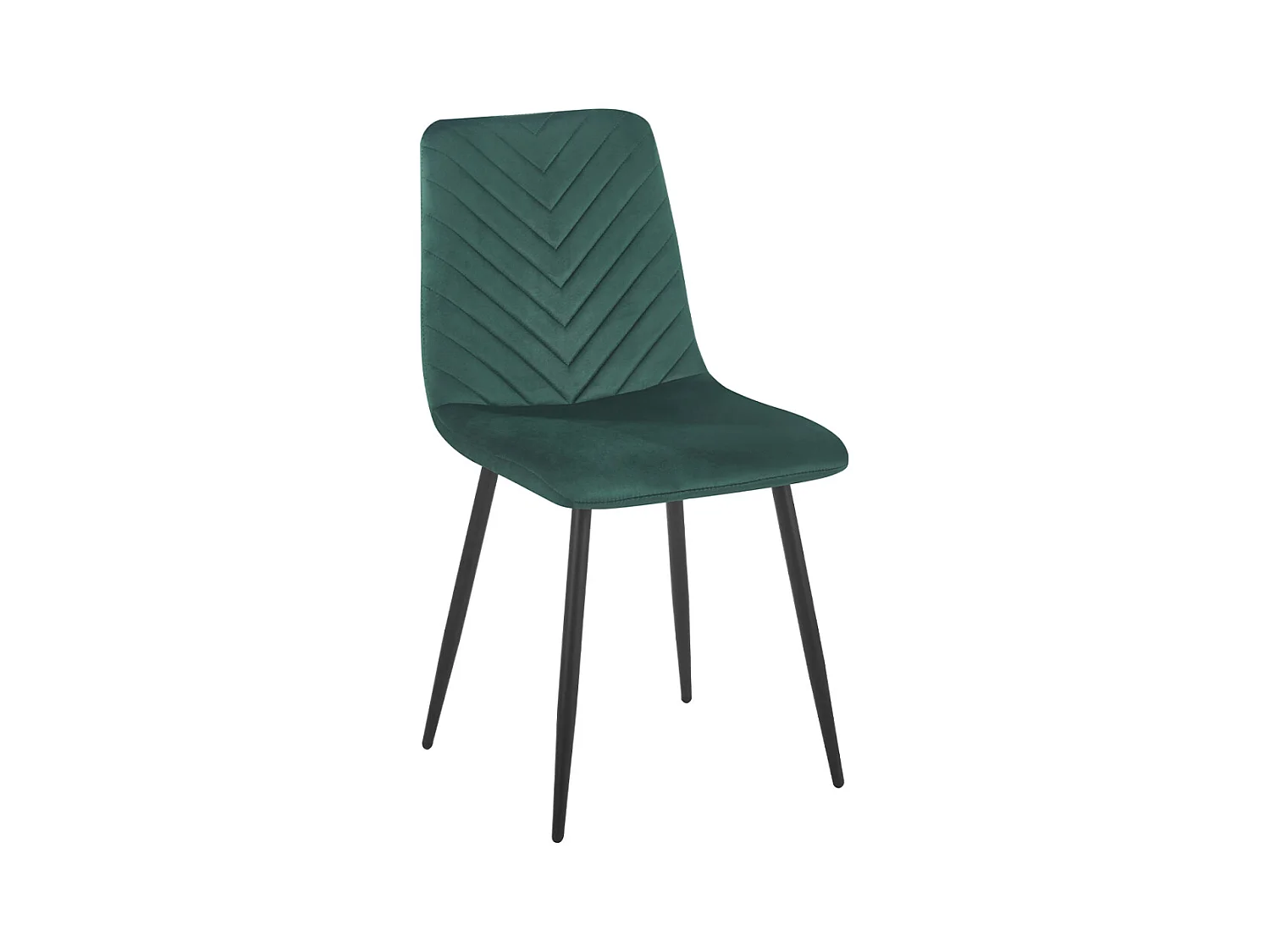 Sillas Comedor - Silla Kisa Black Terciopelo - Verde