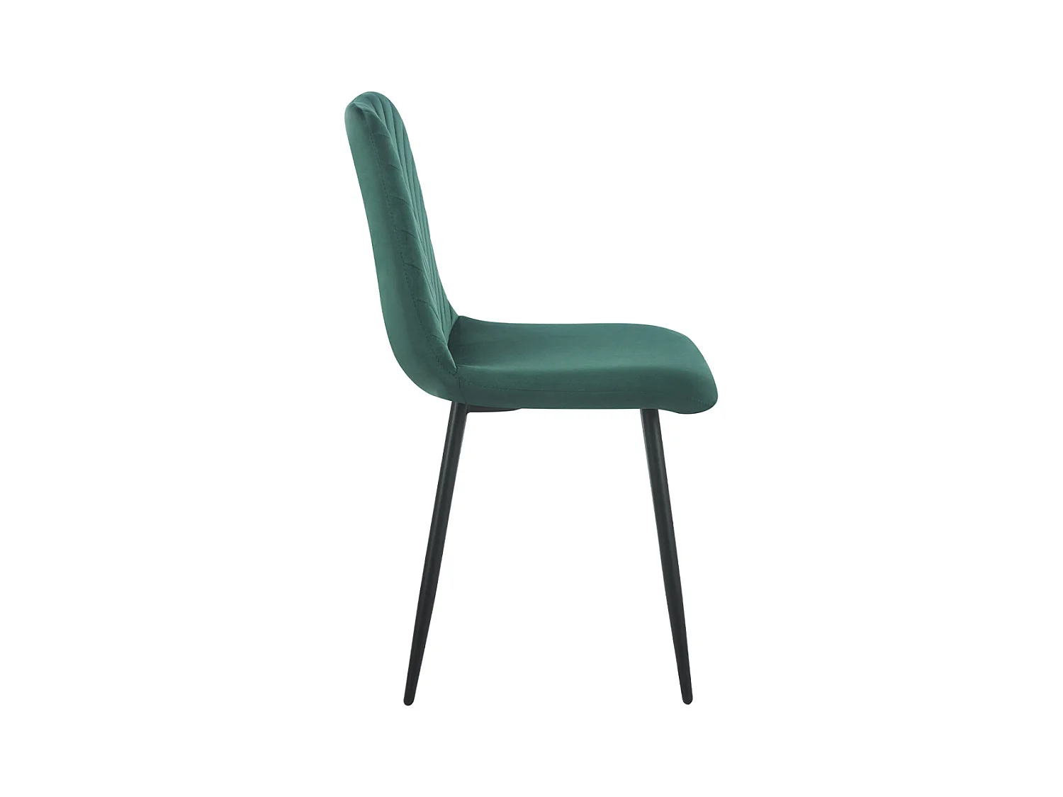 Sillas Comedor - Silla Kisa Black Terciopelo - Verde