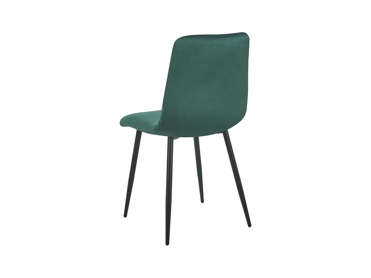 Sillas Comedor - Silla Kisa Black Terciopelo - Verde