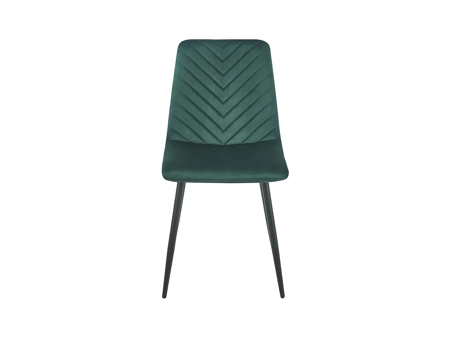 Sillas Comedor - Silla Kisa Black Terciopelo - Verde