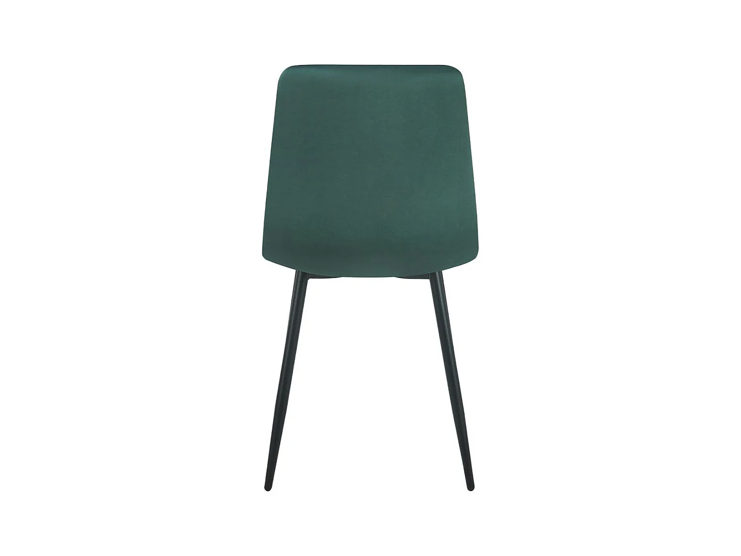 Sillas Comedor - Silla Kisa Black Terciopelo - Verde