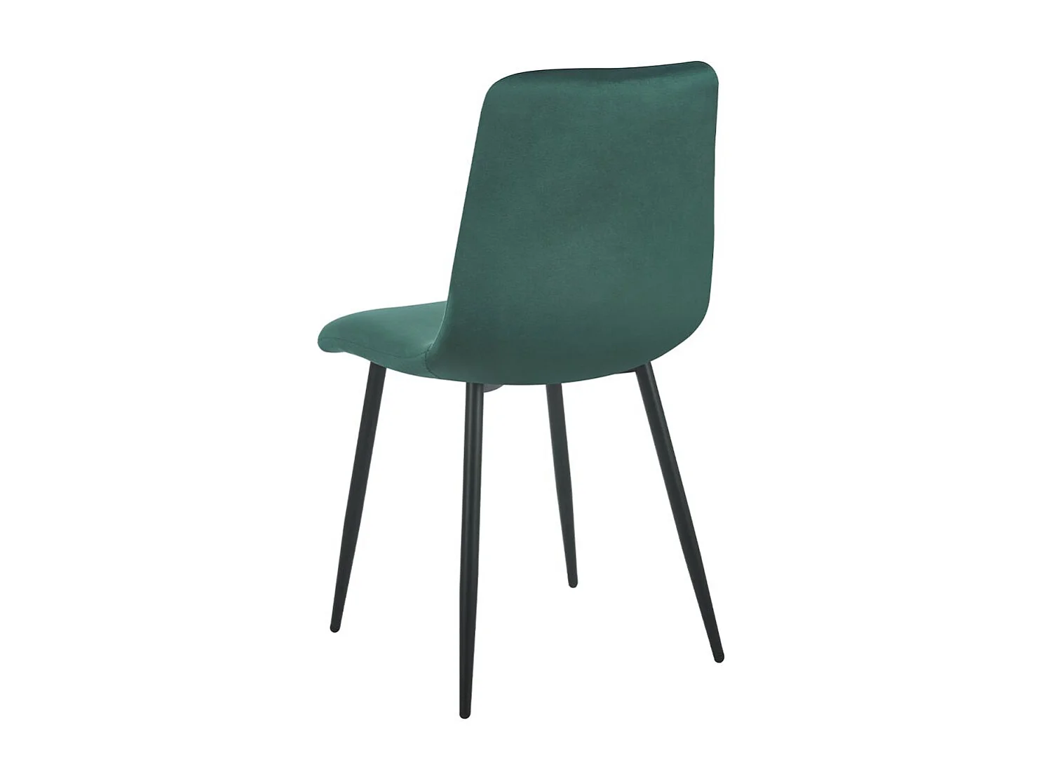 Sillas Comedor - Silla Kisa Black Terciopelo - Verde