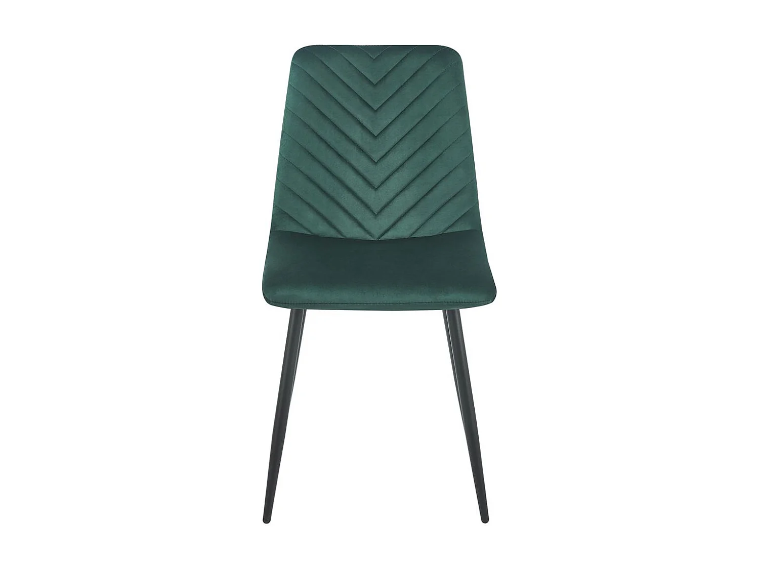 Sillas Comedor - Silla Kisa Black Terciopelo - Verde