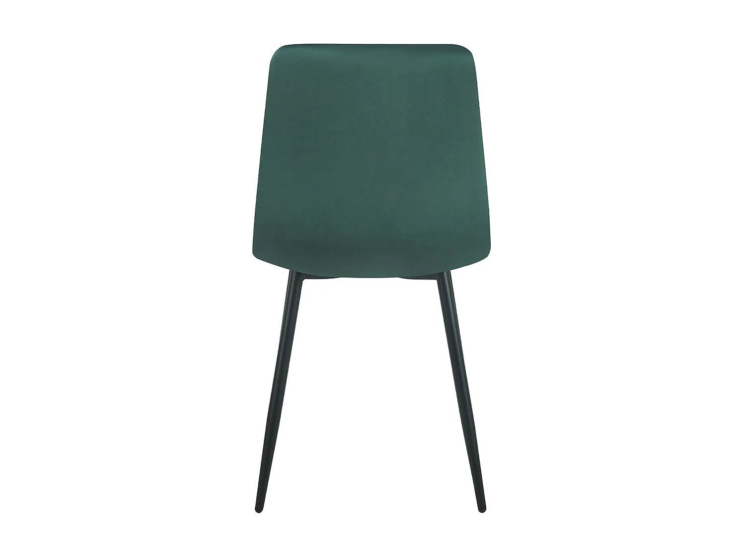Sillas Comedor - Silla Kisa Black Terciopelo - Verde