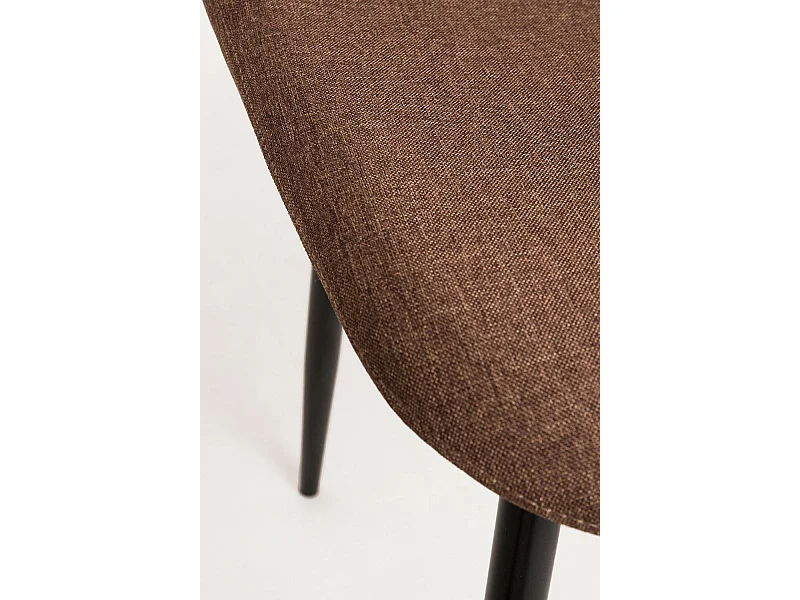 Packs Sillas Comedor - Pack 2 Sillas Black Teok Tela - Marrón