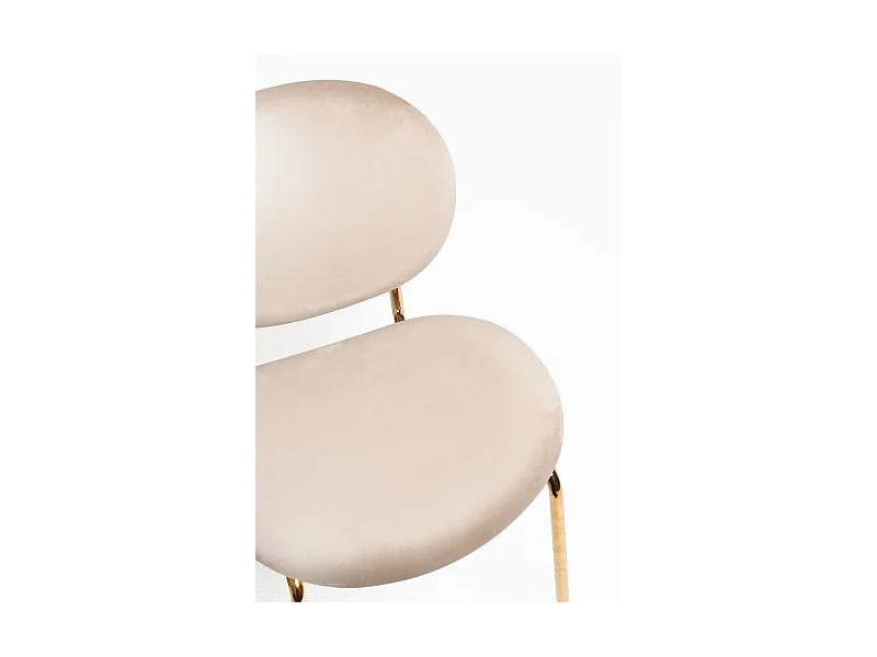 Sillas Comedor - Silla Lenor Golden Terciopelo - Beige