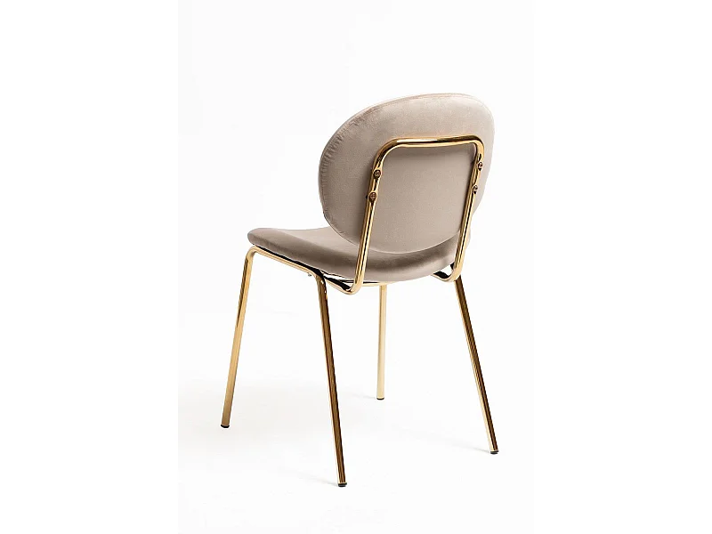 Sillas Comedor - Silla Lenor Golden Terciopelo - Beige