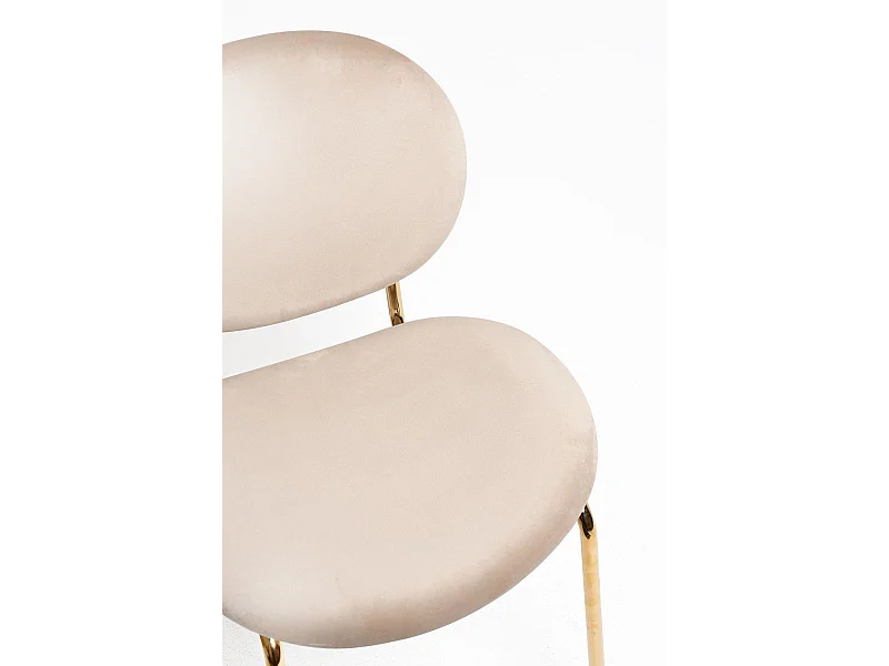 Sillas Comedor - Silla Lenor Golden Terciopelo - Beige