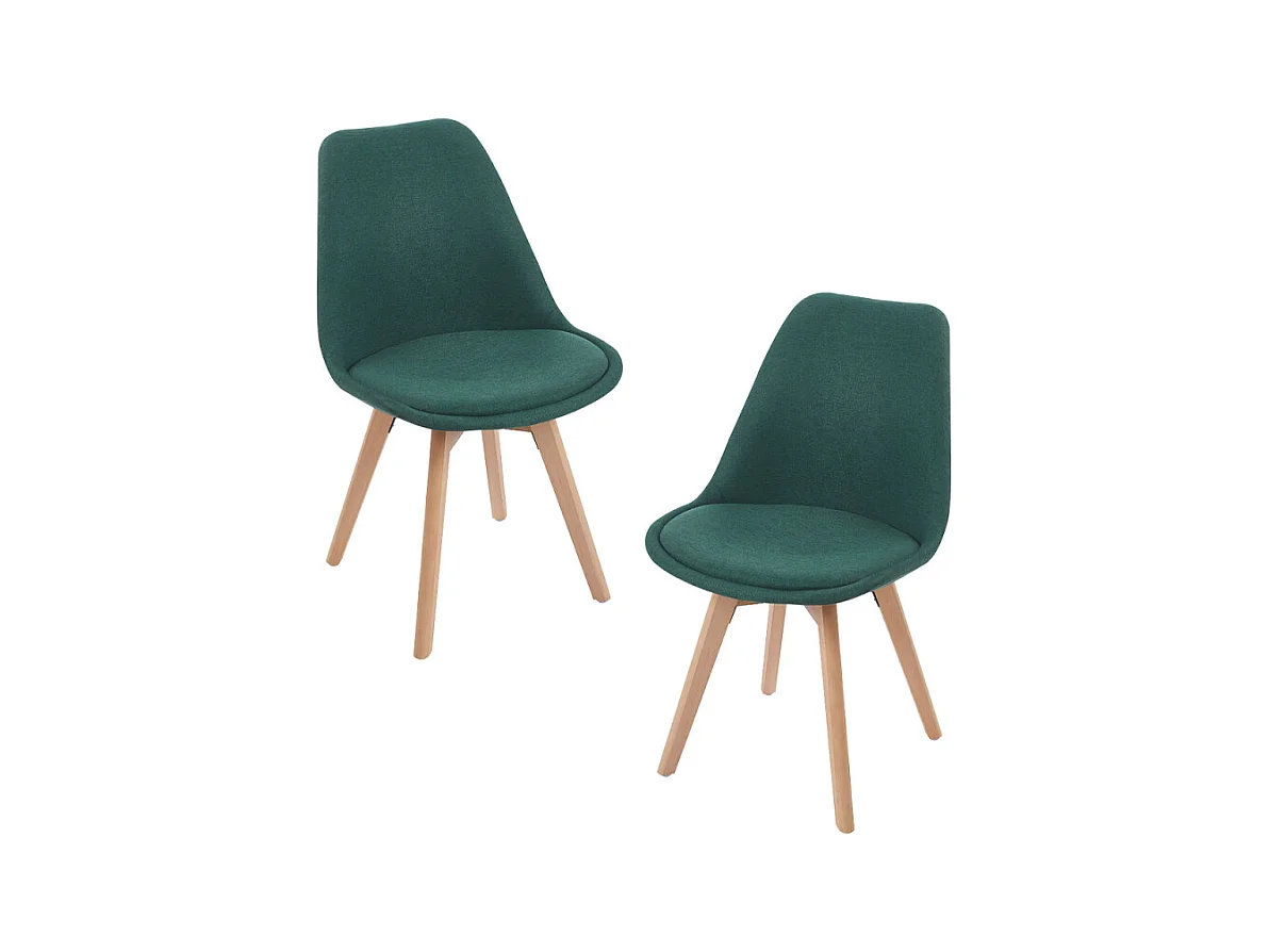 Packs Sillas Comedor - Pack 2 Sillas Synk Tela - Verde