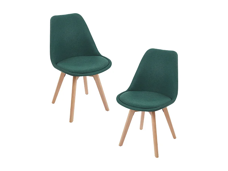 Packs Sillas Comedor - Pack 2 Sillas Synk Tela - Verde