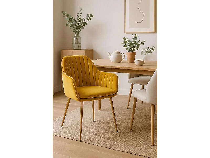 Sillas Comedor - Silla Chic Golden - Mostaza
