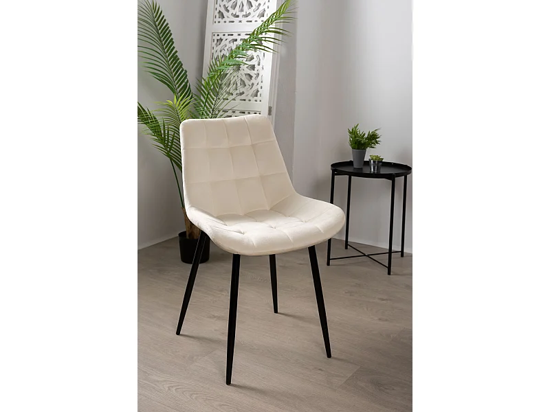 Sillas Comedor - Silla Teray Terciopelo - Beige