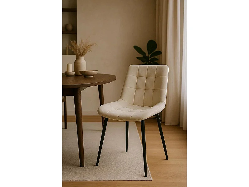 Sillas Comedor - Silla Teray Terciopelo - Beige