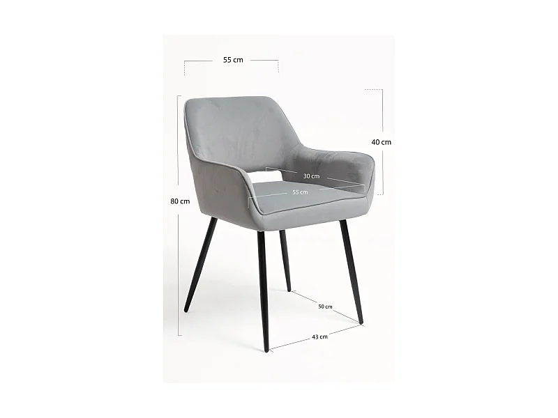Sillas Comedor - Silla Bohi - Gris