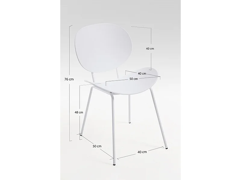 Sillas Comedor - Silla Dony - Blanco