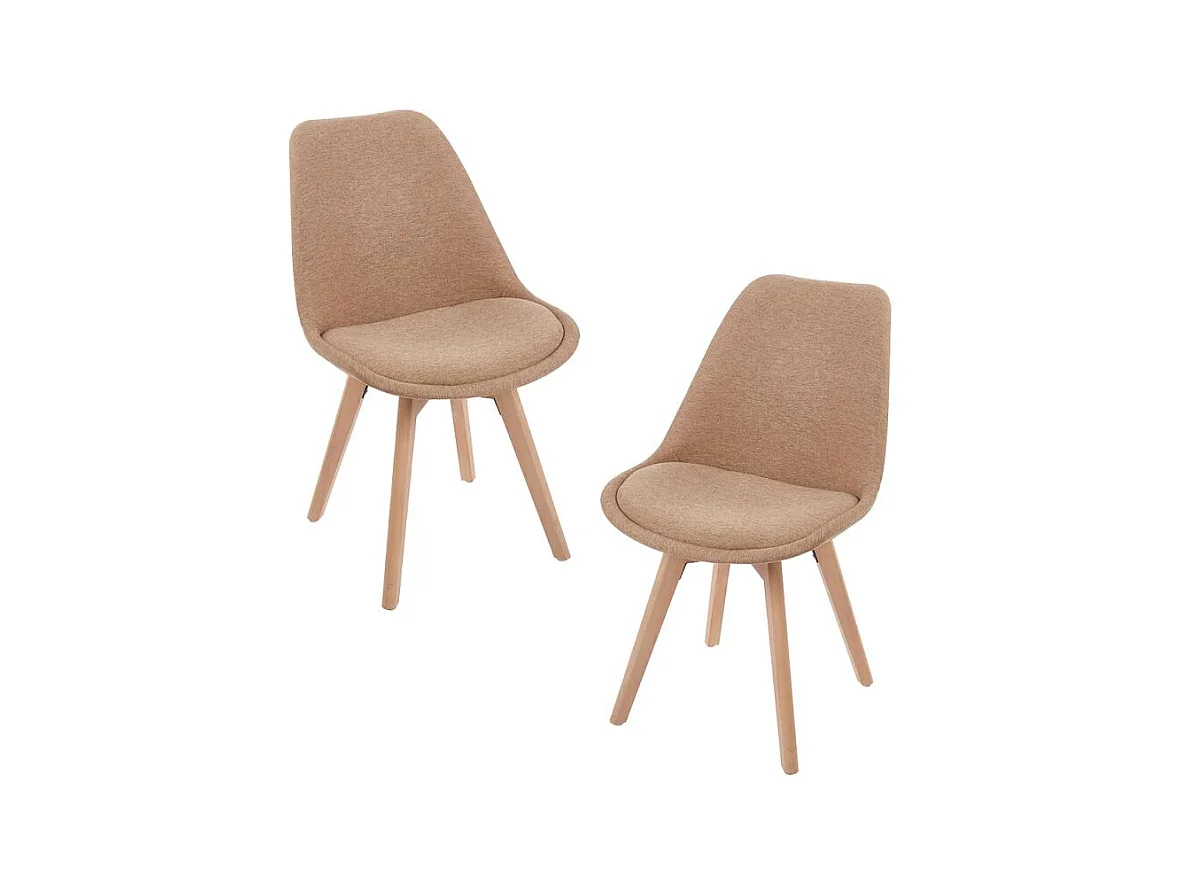 Packs Sillas Comedor - Pack 2 Sillas Synk Tela - Champán