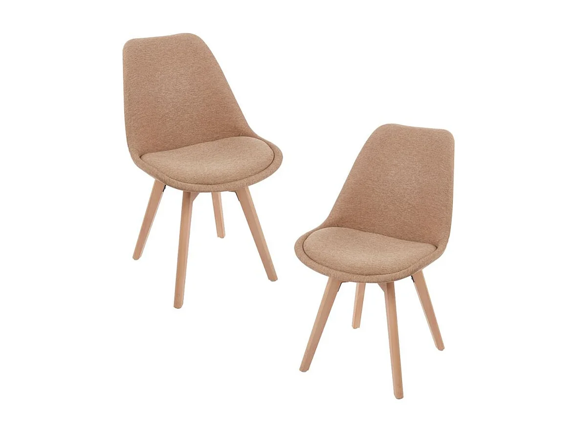 Packs Sillas Comedor - Pack 2 Sillas Synk Tela - Champán