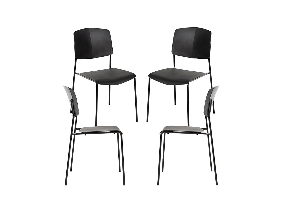 Packs Sillas Comedor - Pack 4 Sillas Chiel - Negro