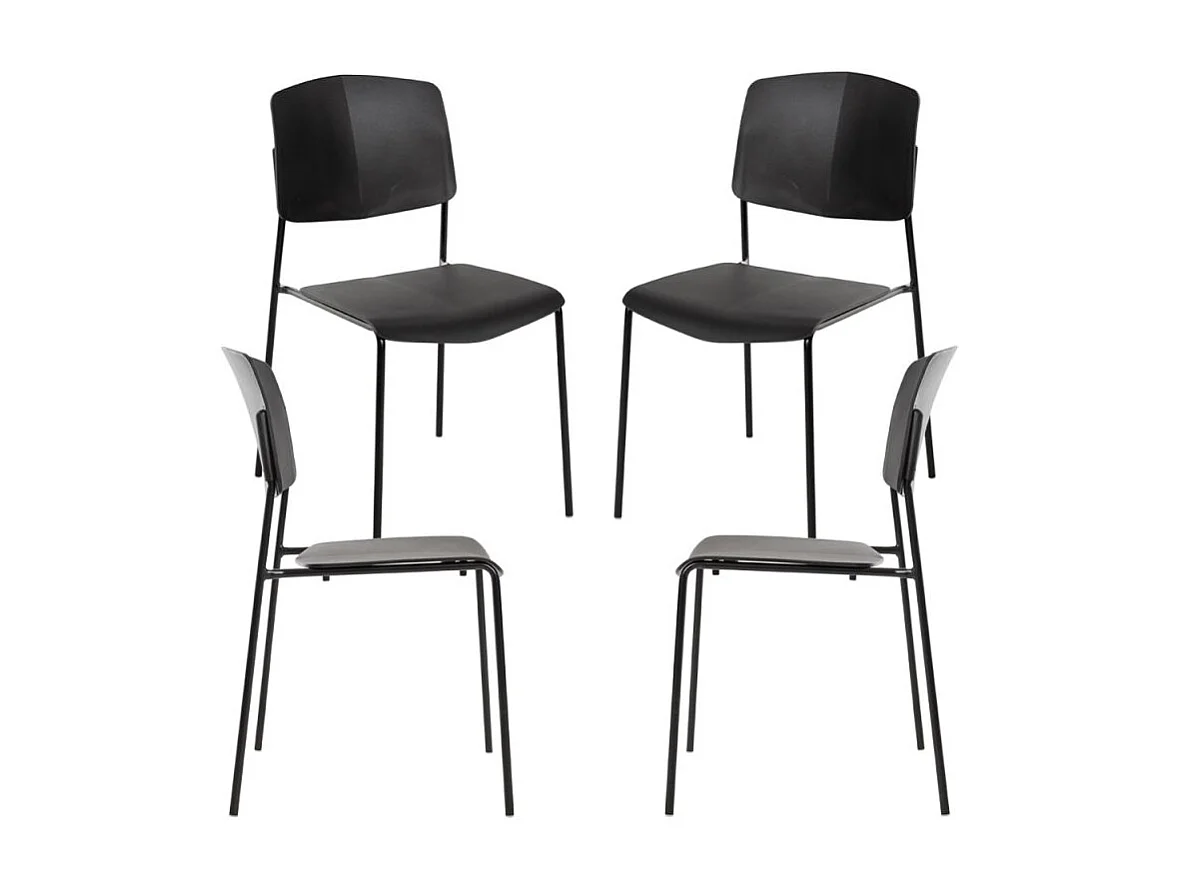 Packs Sillas Comedor - Pack 4 Sillas Chiel - Negro